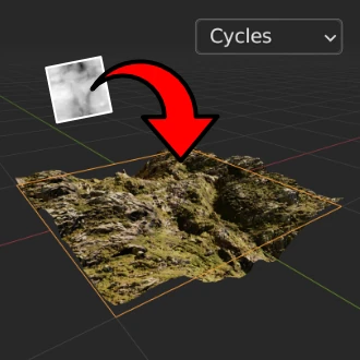 How to use displacement maps in Cycles