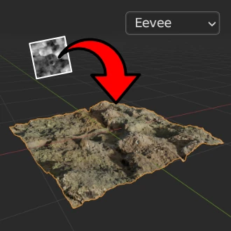 How to use displacement maps in Eevee