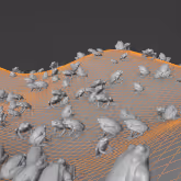 Scatter objects with Geometry Nodes